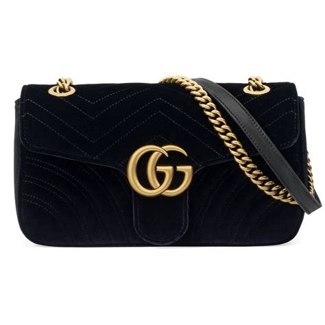 gucci marmont velvet black